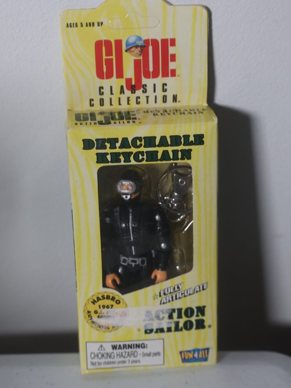 GI Joe Classic Collection Detachable Key Chain Action Sailor Diver In Box